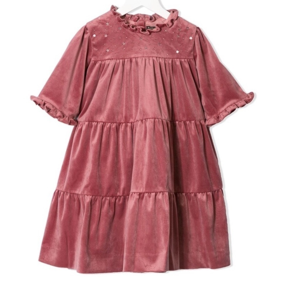 Velveteen Millie Tiered Dress 9/10